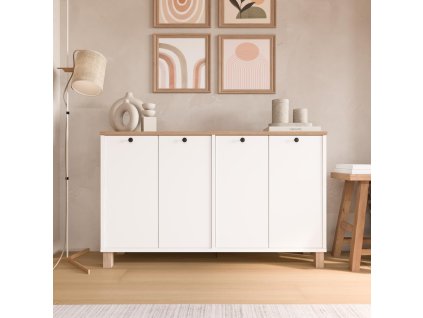 SMART konzolovy stolik s dvierkami biela