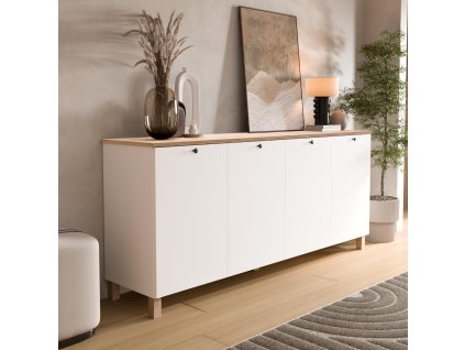 SMART siroka suplikova komoda 4S biela