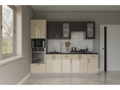 moderna kuchyna glamour2 280 slonova kost leskla dub neaaiyxmvvtxl8dh