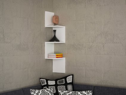 corner duvar rafi beyaz