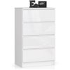 komoda k60 4 szuflady akryl bialy wysoki polysk cw0s5ldaswgyezc4