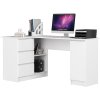 biurko narozne b20 clp lewostronne 155cm biale lt9a89zwch95fmok