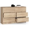 komoda k140 6 szuflad dab sonoma xcneaml8em1lxiwn
