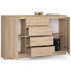 komoda k160 2 drzwi 4 szuflady sonoma lkqob7ebop01va6h