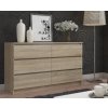 komoda k160 6 szuflad dab sonoma r5rmalwpg8egklxj