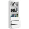 regal biurowy r 60cm clp 3 szuflady 2 polki bialy s7mdbx0emtxtf518