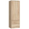 szafa star k60 2 drzwi 2 szuflady dab sonoma 0bm2qerxtklukq8u