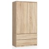 szafa s 90cm 2 drzwi 2 szuflady dab sonoma gfdmx1s9u9m4uv0m
