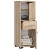 szafka slupek regal lazienkowy fin 2d 1sz dab sonoma 20x4erqdjtjexfpt