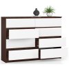 komoda k140 8 szuflad wenge biala i4eklimkkbjgo8a0
