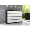 komoda k140 8 szuflad wenge biala dxikufoe4eztmhxn