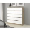 komoda k 120cm 10 szuflad sonoma biala zbq2ll6f2hm9nc0q