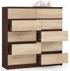 komoda k 120cm 10 szuflad wenge sonoma rjmayg7rddvflh7n