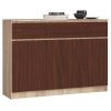komoda k 140cm 3 drzwi 3 szuflady sonoma wenge pdvywnwjjohaaxdi