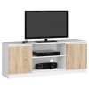 szafka rtv k 140cm 2d 1p biala sonoma d1hz22wlai9gxoo2