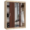 szafa przesuwna 150cm clp z lustrem sonoma wenge eqsfhboop0mxa8r6
