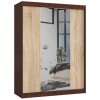 szafa przesuwna 150cm clp z lustrem wenge sonoma xodc0jwqvofroxko