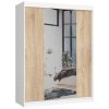 szafa przesuwna 150cm clp z lustrem biala sonoma fvwf56lxd5jffefl