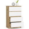 komoda do salonu k 60 cm 4 szuflady dab artisan biala cyegeq7wf42cbhng