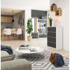 komoda do salonu k 60 cm 4 szuflady biala grafit szary 7sp4rwitmo5t7soi