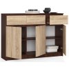 komoda k 140cm 3 drzwi 3 szuflady wenge sonoma ri87o1v89uplfdjk