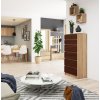 komoda k 60cm 6 szuflad sonoma wenge 5ins30xceqqnc9e7