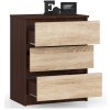 komoda k60 3 szuflady wenge sonoma wvfjqw1cbjuyvfmb