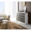 komoda do salonu k 140 cm 8 szuflad biala grafit szary hgzq0w2fneu8rrja