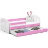 lozko dzieciece 180x80 play ze stelazem i materacem rozowe 1cragvtajirs1ow9