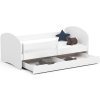 lozko dzieciece 160x80 smile z materacem i szuflada biale xntbdt8r1d9qeffu