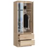 szafa star s 60 cm z lustrem 2 drzwi 2 szuflady dab sonoma isvplqhq811pxiq5