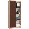 regal biurowy r 80cm clp 1 drzwi 4 polki sonoma wenge oyrws0ezevhdmfuy