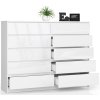 komoda k 160cm 10 szuflad biala wysoki polysk xwowlr000g3zzhuj
