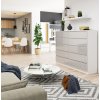 komoda k 160cm 10 szuflad biala metalik polysk cml71e9hcpddb35h