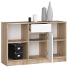 komoda b 17 120cm 1 szuflada 1 drzwi sonoma biala 4njxrfrdcc6xmcdm