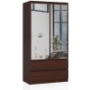 szafa s 90cm 2 drzwi 2 szuflady 2 lustra wenge cdkudbb8tkb6zgig