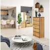 komoda do salonu k 60 cm 5 szuflad dab craft vzukszw04ohdceno