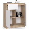 komoda k80 2 drzwi 1 szuflada dab sonoma biala cekbaqafesmwh7hq