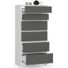 komoda do salonu k 60 cm 6 szuflad biala grafit szary l8m4rtthig0exhgr bzxapc9cpvh3aetq