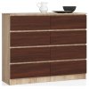 komoda k120 8 szuflad sonoma wenge omezwezredhd0wfu