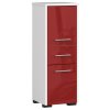 slupek regal lazienkowy fin 2d 1sz bialy czerwony polysk 5cjb72g5twgpueoz