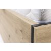 CALI C-16 postel s úložným prostorem 160x200, barva dub artisan/černá