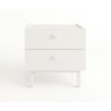 BURN nocny stolik so dvoma suplikmi biela M