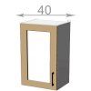kuchynska horna vitrina sirka 40 cm 1 dvierka