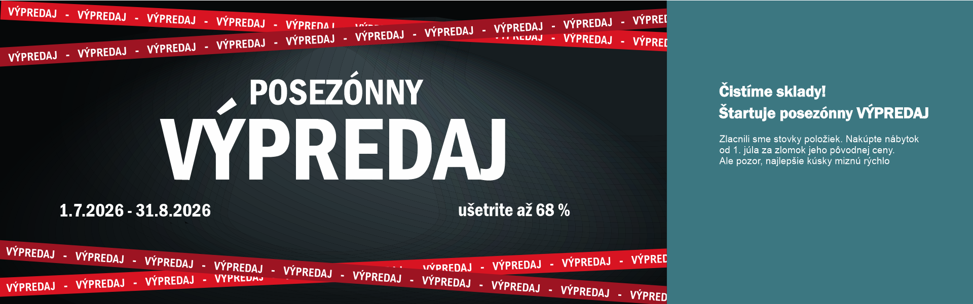 Výpredaj nábytku