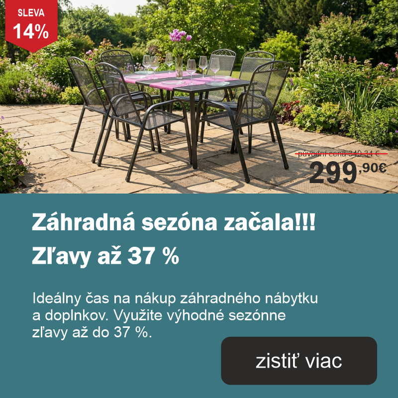 Zľavy na záhradný nábytok