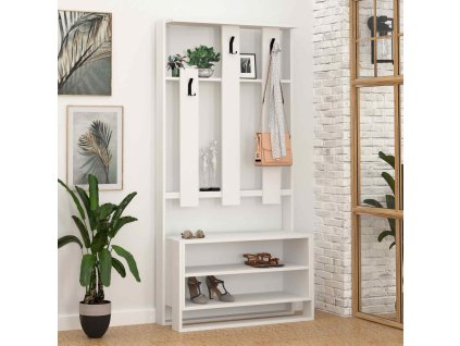 Škandinávska predsieňová zostava LESTER, biela