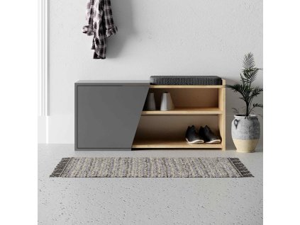 Botník FUTURE, dub/antracit