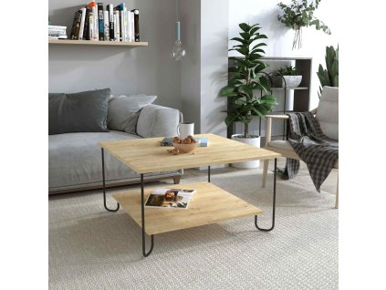 Industriálny konferenčný stolík MERVE, dub