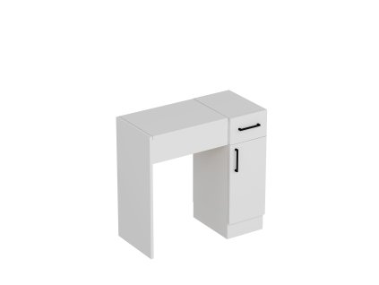 Toaletný stolík so zrkadlom OMAHA, biela